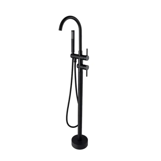 Brass Bathtub Floor Standing Faucet