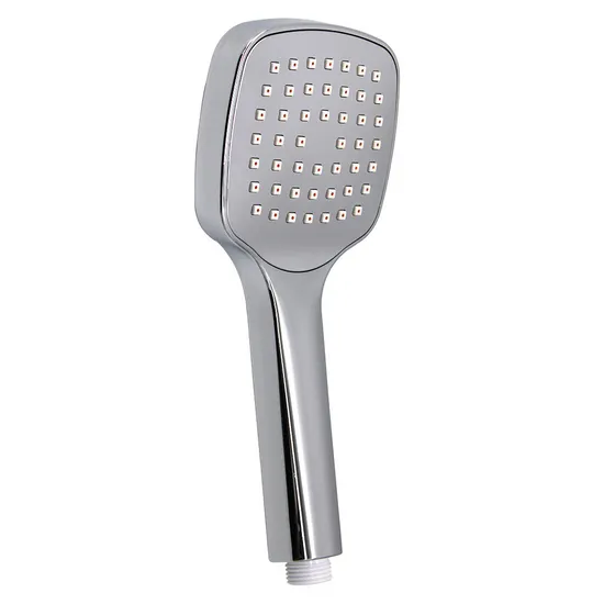 Hot Selling European Chrome Color Single Function Square Portable Shower Head
