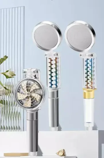 Handheld Pressurized Filter Shower Cover Water Stop Bathroom Hand Shower