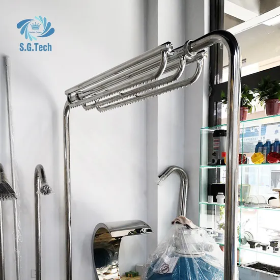 Outdoor Pool Shower SPA Equipment Luxury Vichy Shower Hydraulic Massage Vichy Shower