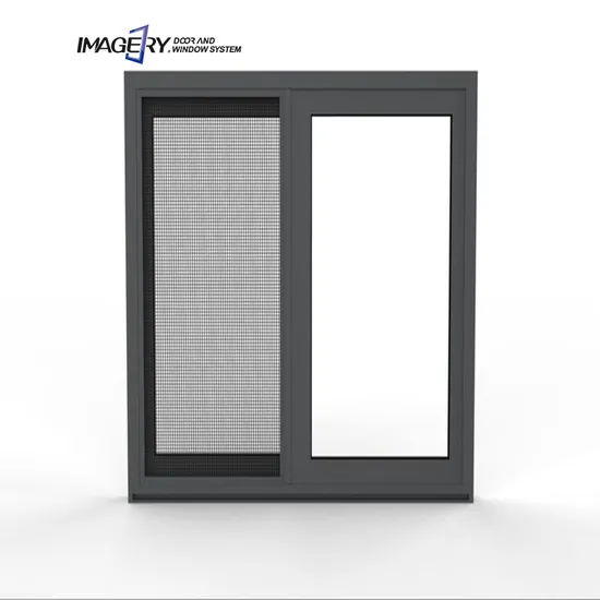 Vertical Latest Outside Grill Design Double Glazed Aluminium Sliding Window for Home