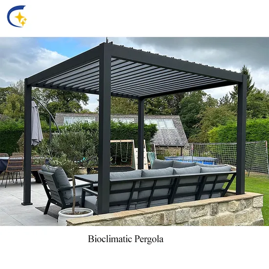 Custom Size Colors Gazebos Outdoor Pergola Automatic Awning Sun Shade