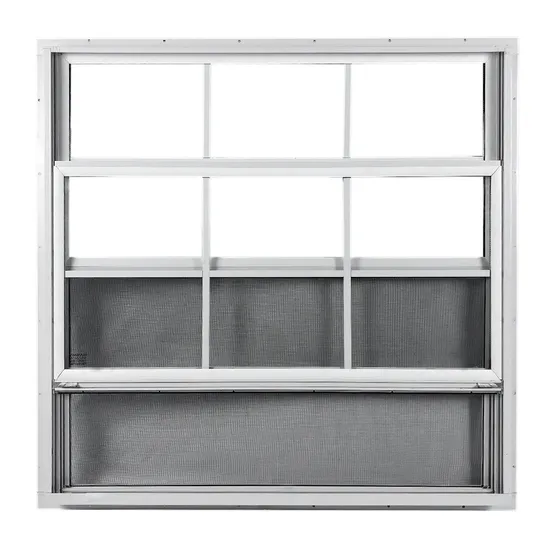 Vertical Sliding Window with Anti Moustique Screen Storage Barn Shed Window
