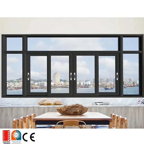 Aluminium Door and Windows Black Color Finish Folding Sliding Window Aluminium Casement Window for Home Design