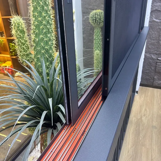 Factory Direct Sale Sliding Windows with Impact Glass Low-E Glass Sliding Metal Windows