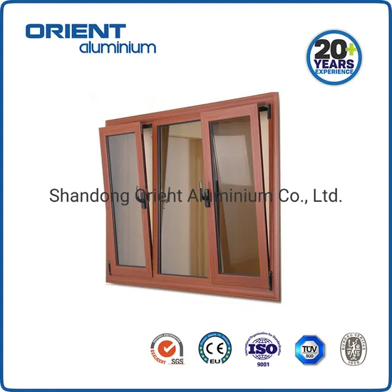 New Design Wholesale Wooden Aluminium Window Powder Coated Aluminum Window & Door Price