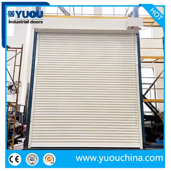Industrial Automatic Motorized Rolling Aluminum Alloy Roll up Overhead Roller Shutter Garage Door for Warehouse