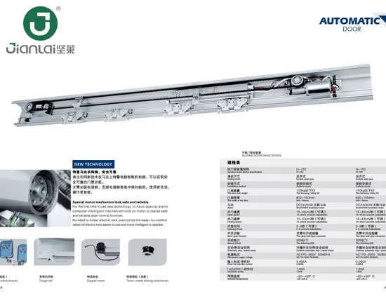 China Professional Manufacturer Gate Opener High Quality Frame Automatic Sliding Door Opening System Opener Mechanism