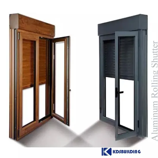 Horizontal Fireproof Roller Shutter Aluminum Glass Window / Roll up Storm Shutters Aluminium Glass