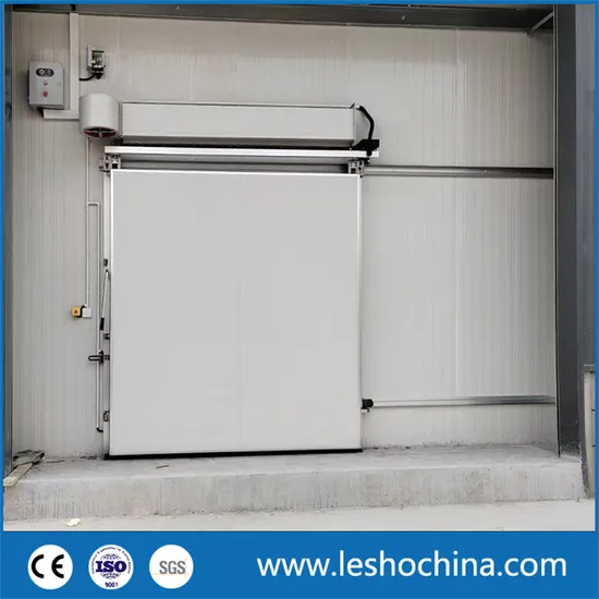 China Electric Manual Automatic Insulated Sandwich Panel Sliding Stainless Steel Door Refrigeration Freezer Chiller Cold Room Storage Manufacturer Factory