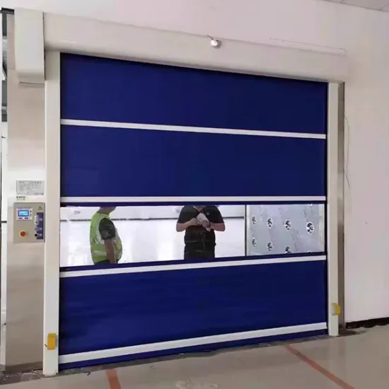 Industrial Automatic PVC Fabric High Speed Performance Fast Acting Rapid Rise Overhead Quick Roll up or Roller Shutter Door for Warehouse Exterior or Interior