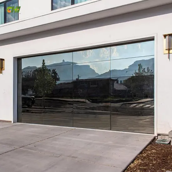 See-Through Transparent Folding up Glass Garage Section Door Security Full View Automatic Roller Shutter Overhead Door
