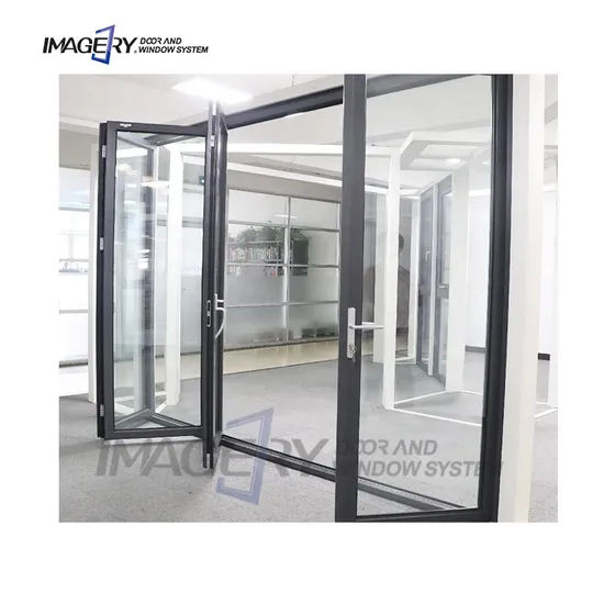 Living Room Aluminum Alloy Glass Sliding Balcony Partition Hanging Rail Folding Door