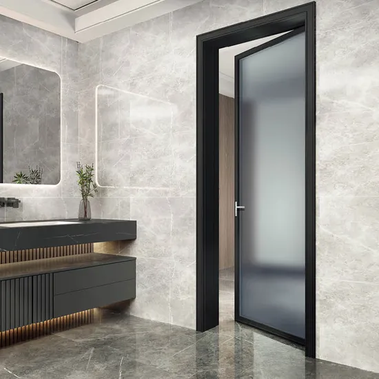 Gedeli Customizable Sound Proof Aluminium French/Casement/Hinged Door Factory Double Glass Assembled Villa Aluminum Door