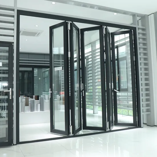 Low-E Double Glazing Aluminium Heavy Duty Bi-Folding Door