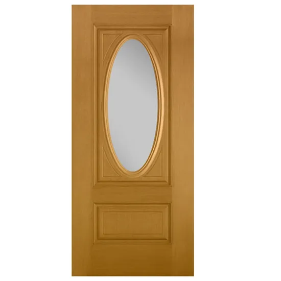 Moonlitdoors Us Standard Exterior Prehung Fiberglass Door with Sidelite for Villa