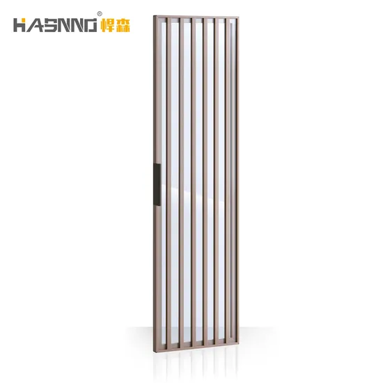 OEM Customized Pivot Pull Opening Bookcase Storage Furniture Aluminum Glass Front Door