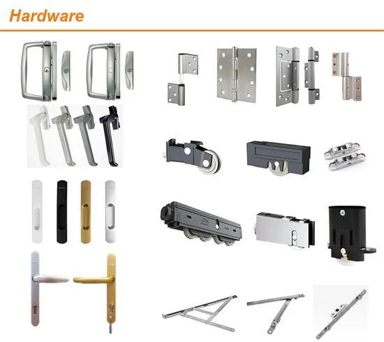Standard Factory Sliding Folding Aluminium Door with Big Part Glass