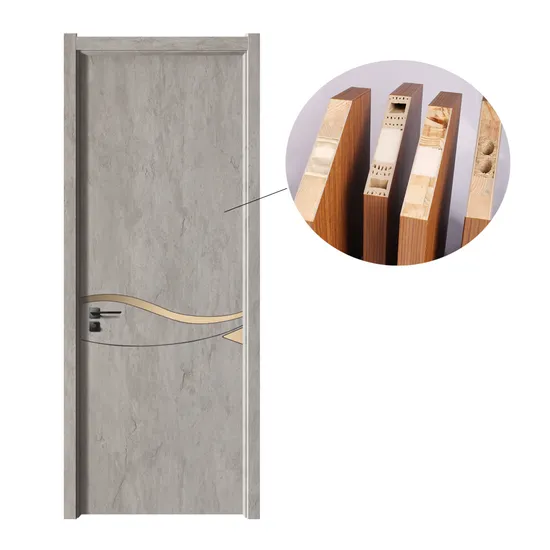 Shengyifa Modern Bathroom WPC PVC Interior Solid Wood Villa Door Skin