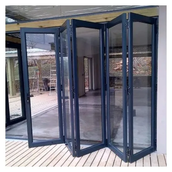 Ace Aluminum Folding Glass Door Aluminum Folding Door with Wire Mesh