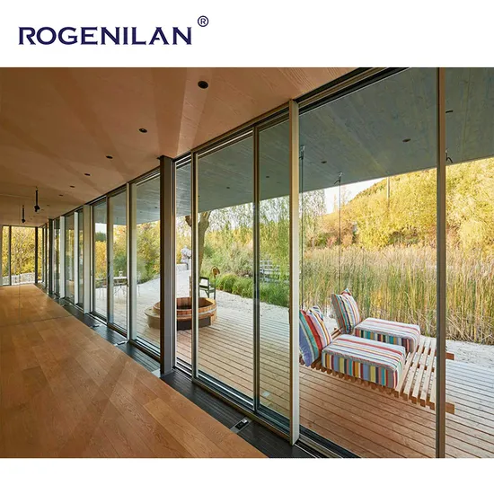 Outdoor Customized Double Glass Aluminum Sliding Door for Building