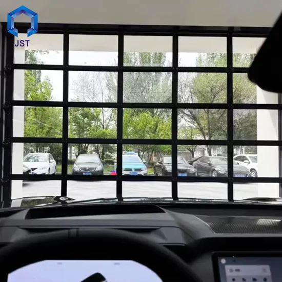 Luxury Steel Automatic Glass Garaga Door