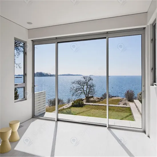 Hurricane Resistant Thermal Break Large Glass Big View Aluminum Lift Sliding Doors