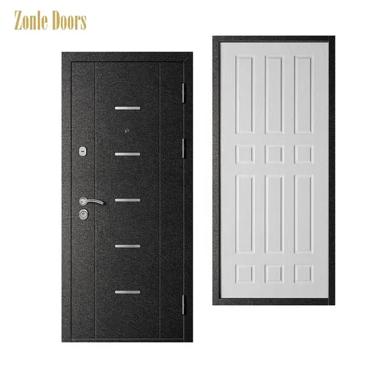 Zonle Russia Steel Door Modern Exterior Multi-Lock Armored Doors