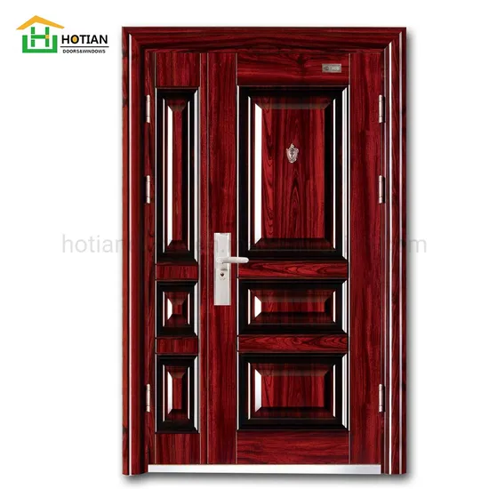 Hot Sale Metal Front Steel Security Door Modern Steel Entry Door Designs