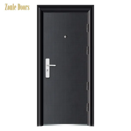 2025 Australian Project Smart Simple Design Entrance Double Swing Glass Front Main Wrought Iron Door for Home