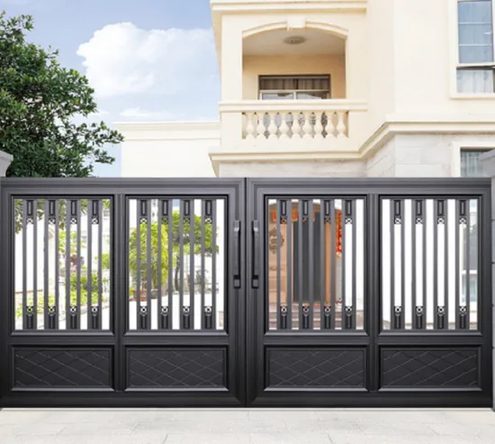 House Project Automatic Retractable Aluminum Sliding Door Gates Product