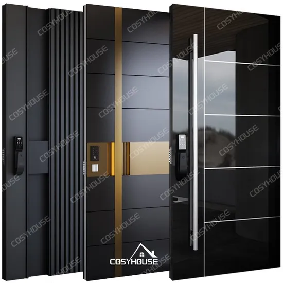 Durable Stainless Steel Front Door, for High-End Villas and Apartments