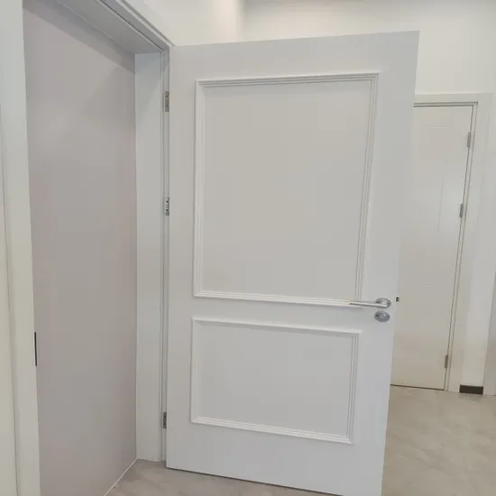 White Lacquered WPC Waterproof Door