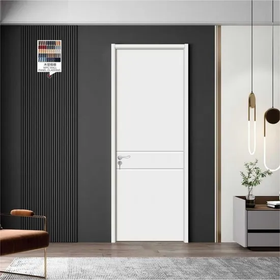 China Supplier Direct Sale WPC Bathroom Door Price Composite WPC Soundproof Plastic Wood Door