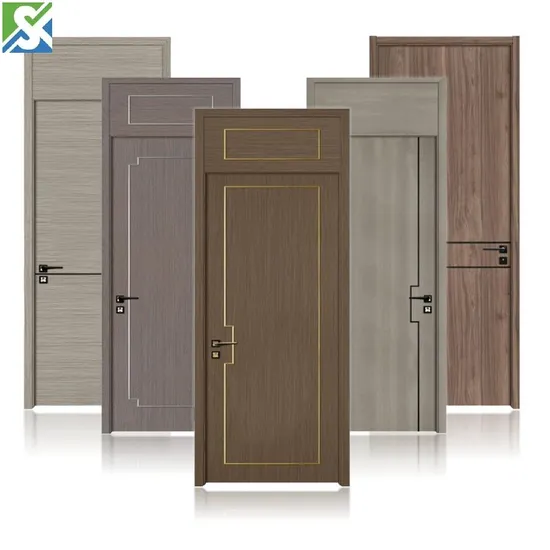 Chenke Interior Door Full WPC Doors Wood Plastic Composite Door for Apartment