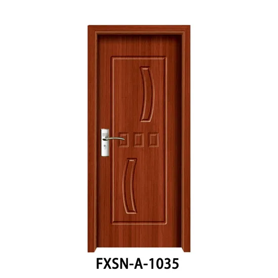 Fusim Water Resistant Finished Surface Hotel PVC Interior Door (FXSN-A-1035)