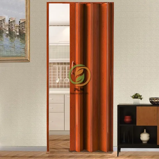 Vatge Closet Curtains, Accordion Style Door Curtains for Doorways, Pleated Folding Doors Curtain for Closet and Room Divider, 1 Panel, W39 X L78, Beige