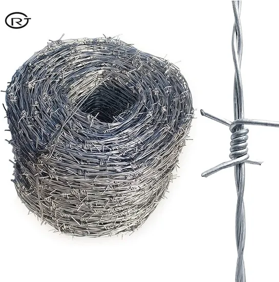 Galvanized Barbed Wire Mesh Fencing Construction Concertina Wire Fence