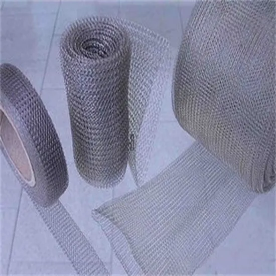 Stainless Steel Copper Aluminum Monel Titanium Nickel PP Mist Demister Pad Compressed Knitted Wire Mesh