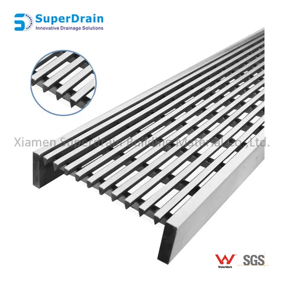 China Stainless Steel Heel Guard Pool Outdoor Trench Drain Mesh Wedge Wire Grating