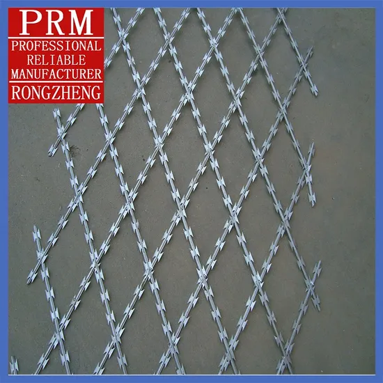 Flat Wrap Razor Wire / Weld Razor Wire Mesh Fence /Double Coil Cross Concertina Razor Barbed Wire Bto-15 Bto-22, Cbt-60, Cbt-65 Concertina Razor Blade Wire
