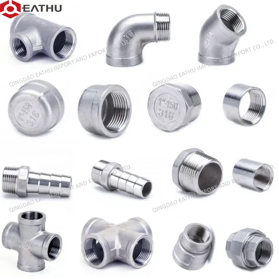 ISO4144 150lbs Stainless Steel 304/316 Screwed Casting Fittings Hose Nipple