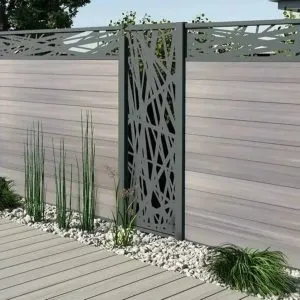 Popular Garden Aluminum 8-FT Tall Privacy Fence Panels Outdoor WPC Fencing