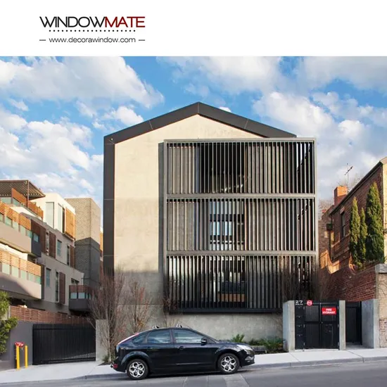 Decorative Aluminum Sun Louver Outdoor Vertical Metal Facade Building