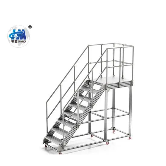 Portable Industrial Stair Made From Easily Movable 6063 T5 Aluminum Anodized Powder Coated Machine Guards