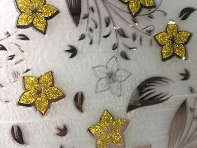 4mm 5mm 6mm Atched Etched Titanium Art Patterned Glass for Decoration Glass