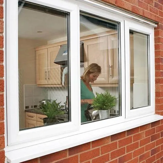 Soundproof Heat Insulation Custom Made Window Profiles Frame UPVC Casement Windows with Good Service