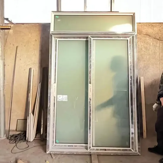 Customized Replacement Frosted Glass PVC/UPVC Vinyl Double Sliding Window Prices for Ghana