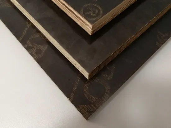 High Quality 18mm Eucalyptus Core Film Faced Plywood Board Black Melamine Veneer Sheet