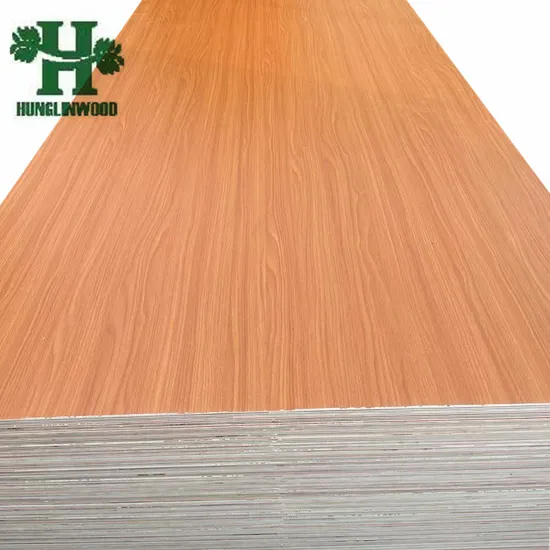 5-18mm Melamine Faced Laminated Poplar/Eucalyptus E1 Commercial Plywood Board Panel